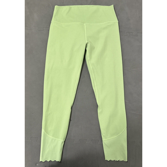 Lululemon Align HR Pant 25" Scalloped Hem -Light Green Size 10 Bnfts Charity - Picture 3 of 8